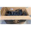 Image 1 : BOX OF BLACK METAL RETAIL DISPLAY STANDS
