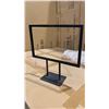 Image 2 : BOX OF BLACK METAL RETAIL DISPLAY STANDS