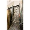 Image 2 : METAL RACKING 7- 9' X 3' UPRIGHTS, 8- 11' BEAMS, 8- 8' BEAMS & 3 PIECES OF MESH DECKING