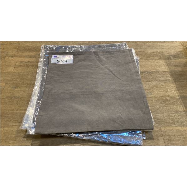 APPROX 11 GREY ACCENT PILLOW COVERS