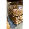 Image 2 : PALLET OF ASSORTED SIZE/COLORS BATHROOM BENCHES WITH CHROME LEGS