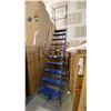 Image 1 : BLUE METAL WAREHOUSE STAIRS APPROX 11.5' H