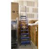 Image 2 : BLUE METAL WAREHOUSE STAIRS APPROX 11.5' H