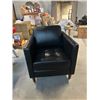 Image 1 : TOP GRAIN LEATHER/LEATHER MATCH OCCASIONAL CHAIR WITH SMALL BLEMISH