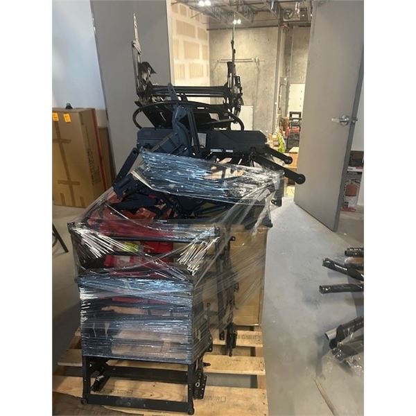 SKID OF RECLINER MECHANISMS AND MOTORS