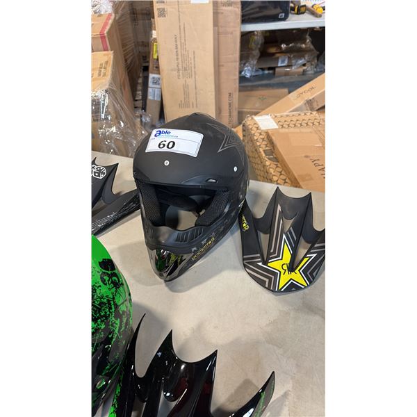 BLACK ROCK STAR HELMET SIZE M