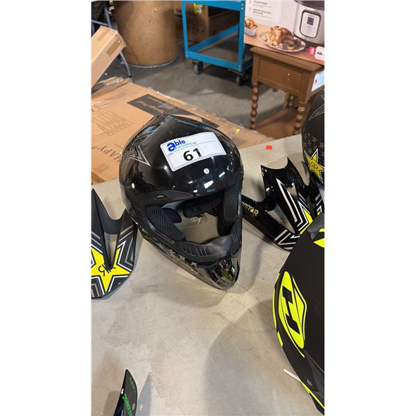 BLACK ROCK STAR HELMET SIZE M