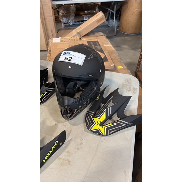 BLACK ROCK STAR HELMET SIZE M