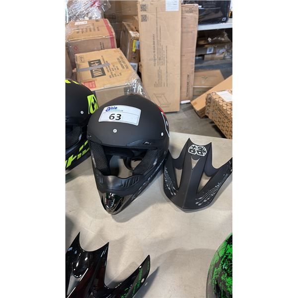 BLACK JANO BIKE HELMET SIZE M (STYLE 2)