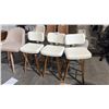 Image 1 : 3 WHITE BAR STOOLS