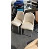 Image 1 : 2 WHITE SIDE CHAIRS