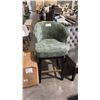 Image 1 : EMERALD GREEN BAR STOOL