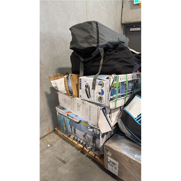 PALLET OF AQUATIC VESSELS AND ACCESSORIES