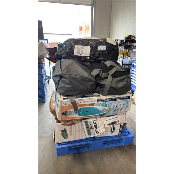 PALLET OF AQUATIC VESSELS AND ACCESSORIES