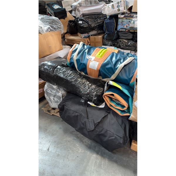 PALLET OF AQUATIC VESSELS AND ACCESSORIES
