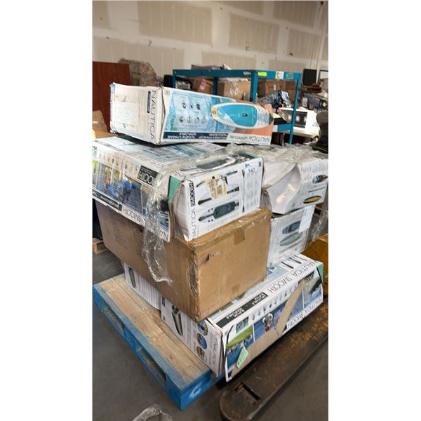 PALLET OF AQUATIC VESSELS AND ACCESSORIES