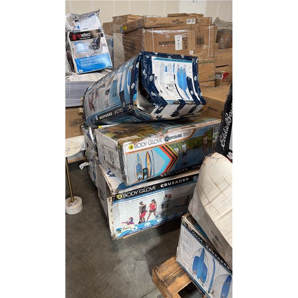 PALLET OF AQUATIC VESSELS AND ACCESSORIES