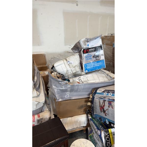 PALLET OF AQUATIC VESSELS AND ACCESSORIES