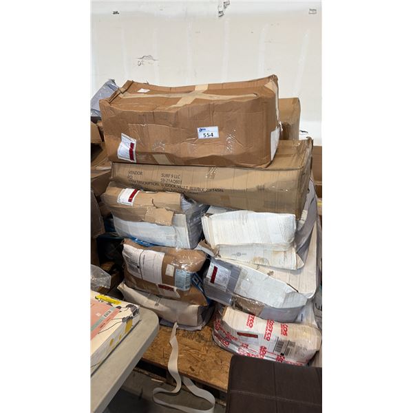PALLET OF AQUATIC VESSELS AND ACCESSORIES