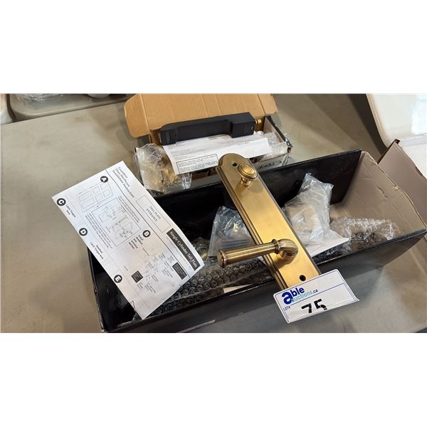 GRANDEUR SINGLE CYLINDER TALL PLATE DOOR HARDWARE AND BATHROOM FAUCET
