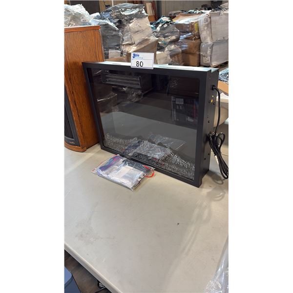 BLACK ELECTRIC FIREPLACE 18" HIGH MODEL 23-LX-SSDQ
