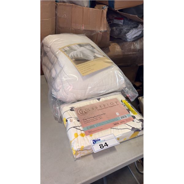 SUPERIOR DUVET COVER SET AND BEDDING COMFORTER KING SIZE