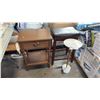 Image 1 : BROWN SAFAVIEH ATHENA ACCENT TABLE, TUFTED BAR STOOL AND STONE/METAL TABLE