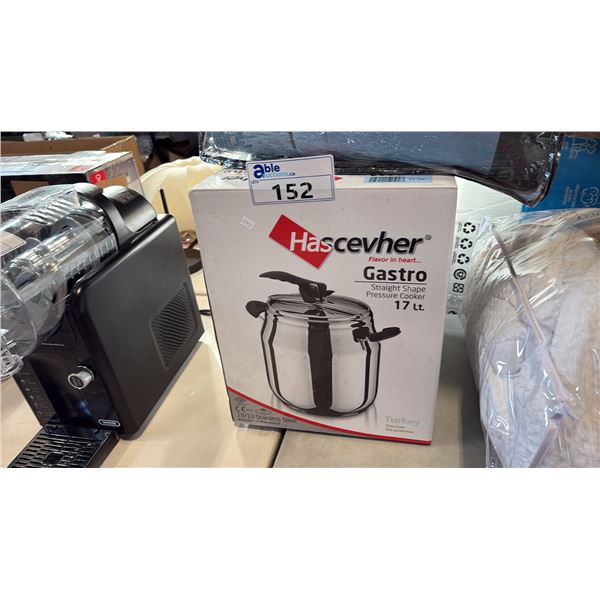 HASCEVHER GASTRO STRAIGHT SHAPE PRESSURE COOKER 17 LT.