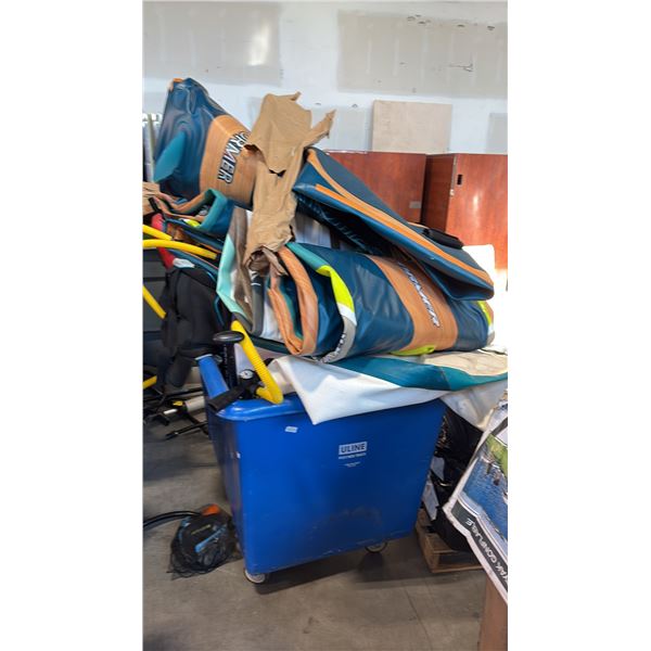 4 BINS OF AQUATIC VESSELS - MUST TAKE ALL