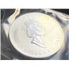 Image 2 : CANADIAN MAPLE LEAF 1 TROY OUNCE OF .9999 FINE SILVER $5 SILVER COIN - 1997; BRILLIANT UNCIRCULATED