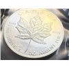 Image 6 : CANADIAN MAPLE LEAF 1 TROY OUNCE OF .9999 FINE SILVER $5 SILVER COIN - 1997; BRILLIANT UNCIRCULATED