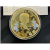 Image 9 : COMMEMORATIVE 24K GOLD LAYERED MEDAL, COLORIZED AND WITH SWAROVSKI CRYSTAL - PROOF