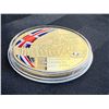 Image 11 : COMMEMORATIVE 24K GOLD LAYERED MEDALS, COLORIZED AND WITH SWAROVSKI CRYSTALS - PROOFS