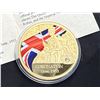 Image 28 : COMMEMORATIVE 24K GOLD LAYERED MEDALS, COLORIZED AND WITH SWAROVSKI CRYSTALS - PROOFS