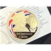 Image 45 : COMMEMORATIVE 24K GOLD LAYERED MEDALS, COLORIZED AND WITH SWAROVSKI CRYSTALS - PROOFS