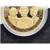 Image 48 : COMMEMORATIVE 24K GOLD LAYERED MEDALS, COLORIZED AND WITH SWAROVSKI CRYSTALS - PROOFS
