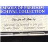 Image 4 : SYMBOLS OF FREEDOM ARCHIVAL COLLECTION GOLD LAYERED PROOF COIN