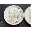 Image 5 : MERCURY SILVER DIMES (X2); INDIAN HEAD (BUFFALO) NICKEL (X2); LINCOLN CENTS - UNCIRCULATED-60 (X6)