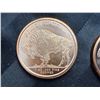 Image 3 : TWO BUFFALO NICKEL REPLICA COPPER BULLION ROUNDS - 1 OUNCE .999 FINE COPPER EACH; INDIAN HEAD (BUFFA