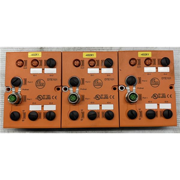 (3) ifm #DTE101 RFID Estimation Unit Modules