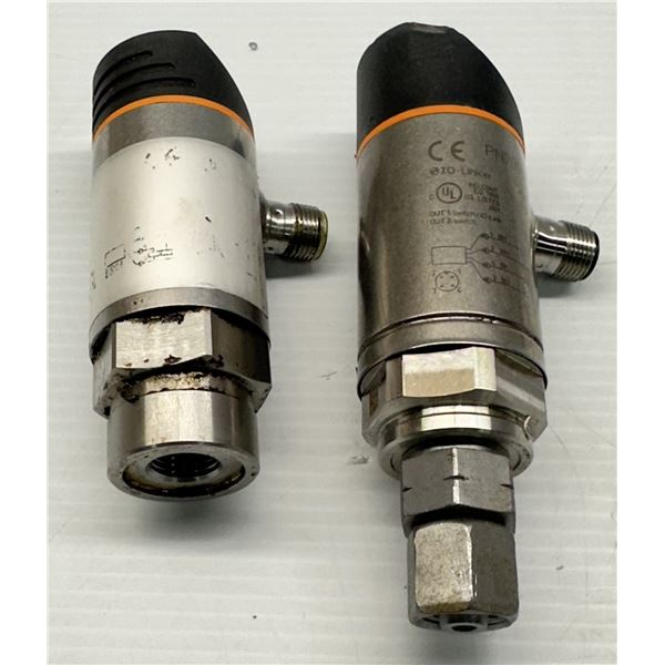 Lot of (2) Ifm Pressure Switches 1-#PN7094 & 1-Unreadabe
