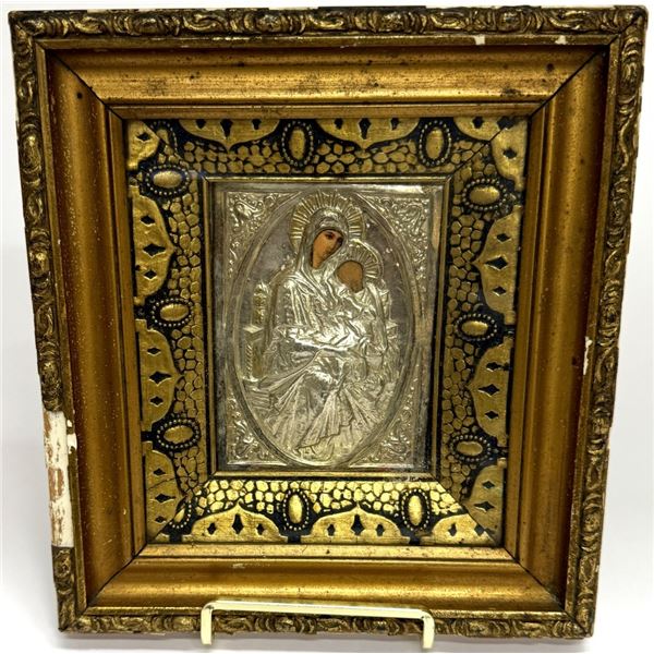 Antique Eastern Orthodox Mary & Jesus Art