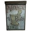 Image 1 : Decorative Vintage-Style Pharmacist Wooden Sign