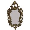 Image 1 : Ornate Gold-Toned Rococo-Style Wooden Mirror