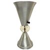 Image 2 : Art Deco Aluminum Industrial Torchiere Lamp