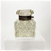 Image 4 : Monogrammed Cut Crystal & Sterling Silver Inkwell