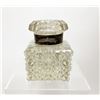 Image 5 : Monogrammed Cut Crystal & Sterling Silver Inkwell