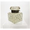 Image 6 : Monogrammed Cut Crystal & Sterling Silver Inkwell