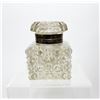 Image 7 : Monogrammed Cut Crystal & Sterling Silver Inkwell