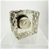Image 8 : Monogrammed Cut Crystal & Sterling Silver Inkwell